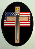 Cross and Sword Sticker